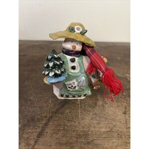 Kurt Adler Snowtown Snowfolk Workers Gardener Rare 4" tall